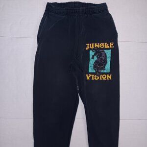 RAISED BY WOLVES JUNGLE VISION GRAPHIC SWEATPANTS MEN'S SIZE MEDIUM